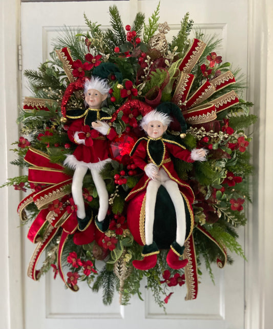 Elf Christmas wreath